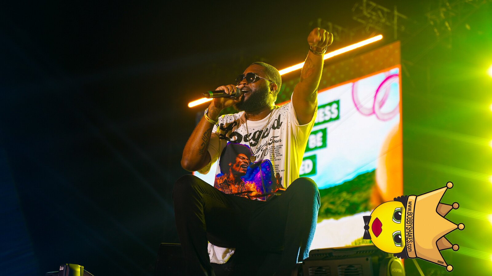 Vybz Kartel & Mavado performing live at Plantation Cove in St. Ann, Jamaica, photographed by Bobby Shakes