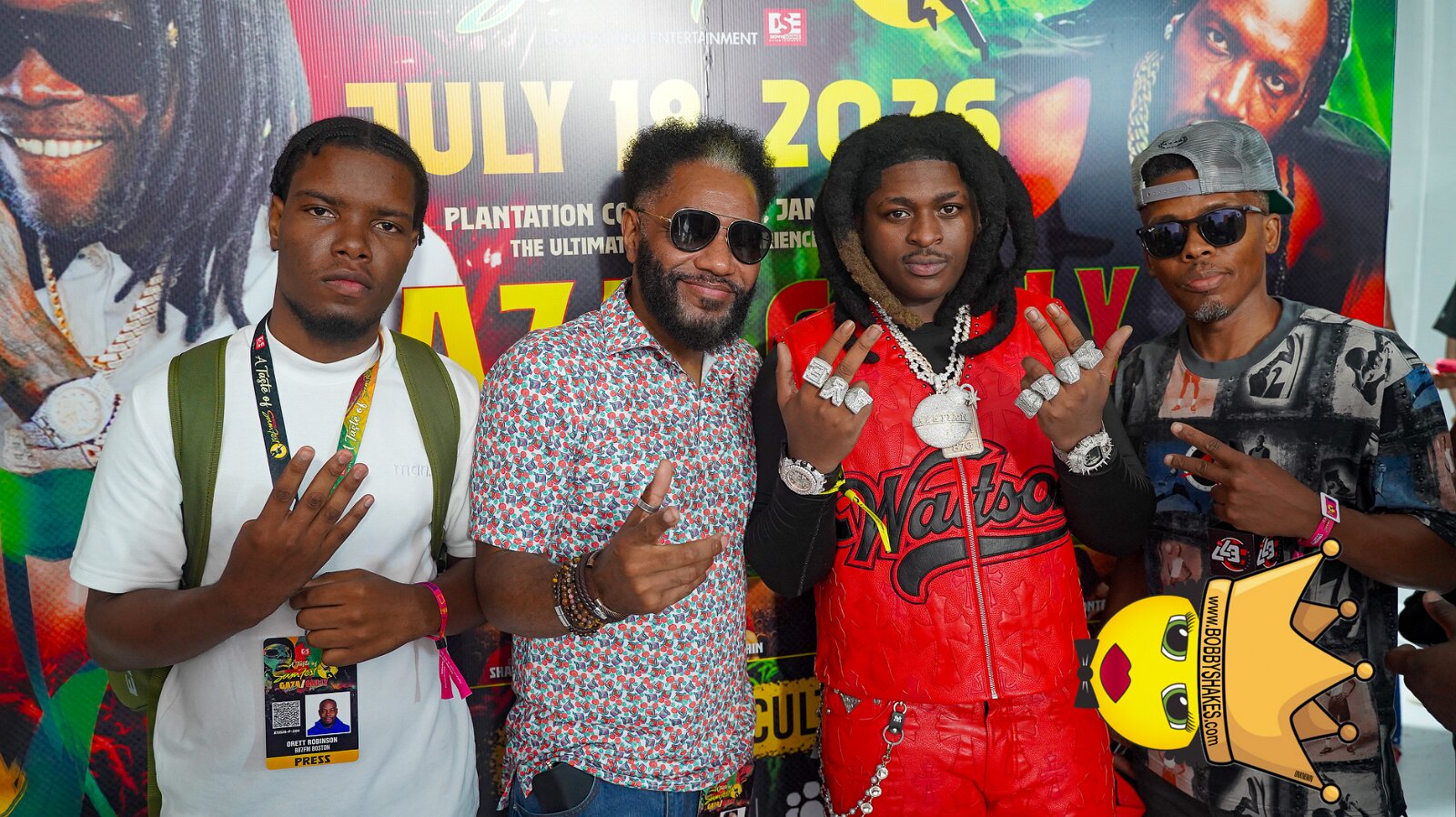 Vybz Kartel & Mavado performing live at Plantation Cove in St. Ann, Jamaica, photographed by Bobby Shakes