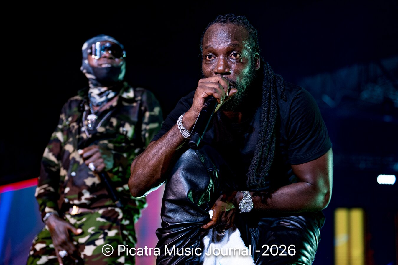 Vybz Kartel & Mavado performing live at Plantation Cove in St. Ann, Jamaica, photographed by Bobby Shakes