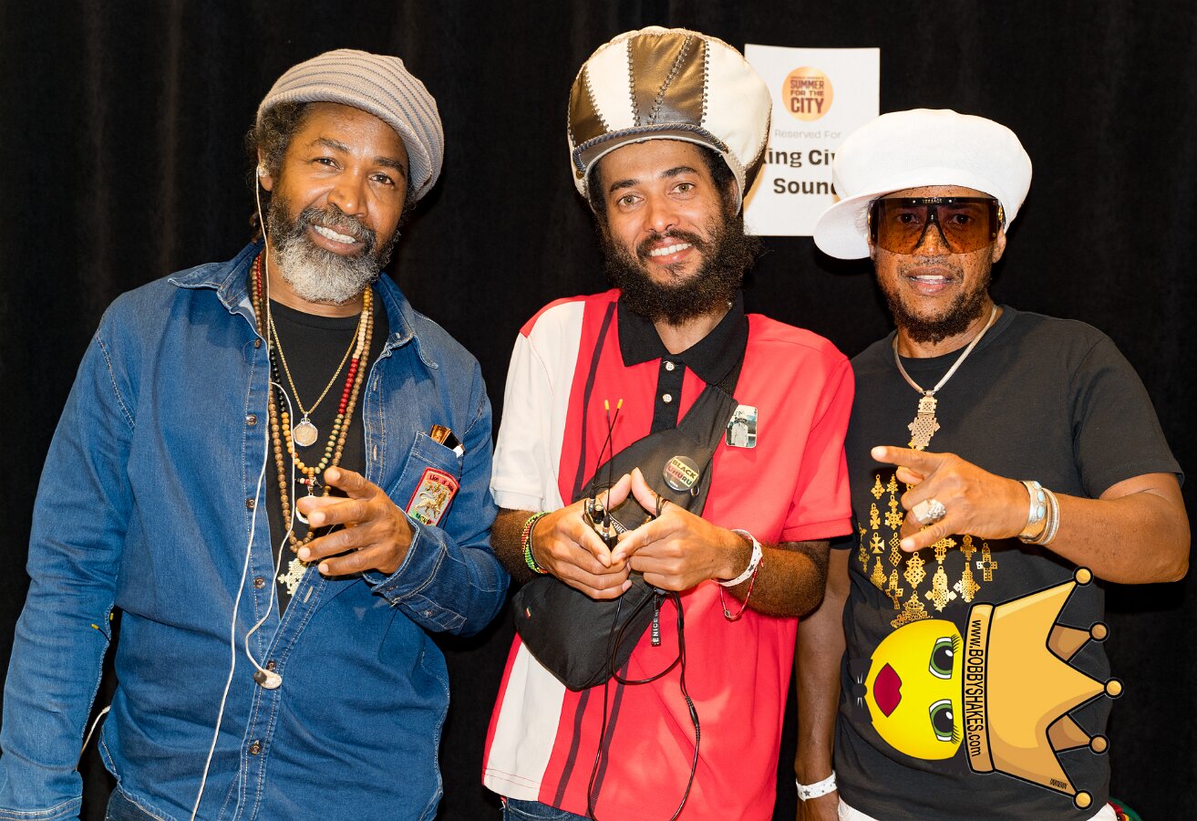 Black Uhuru performing live at Lincoln Center in New York, NY, photographed by Anil Batra