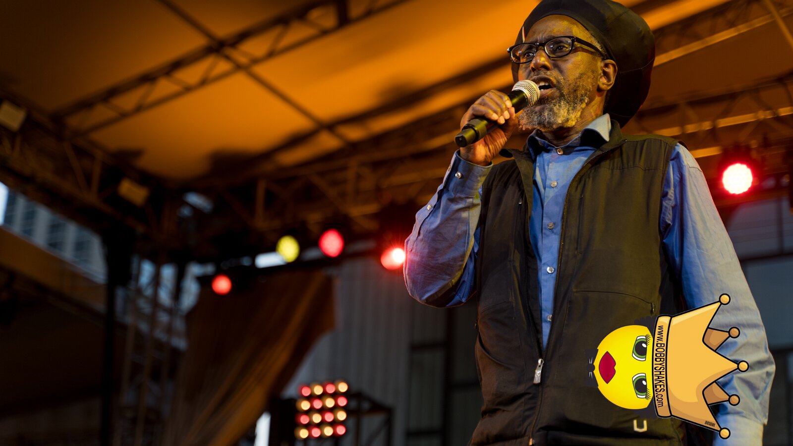 Black Uhuru performing live at Lincoln Center in New York, NY, photographed by Anil Batra