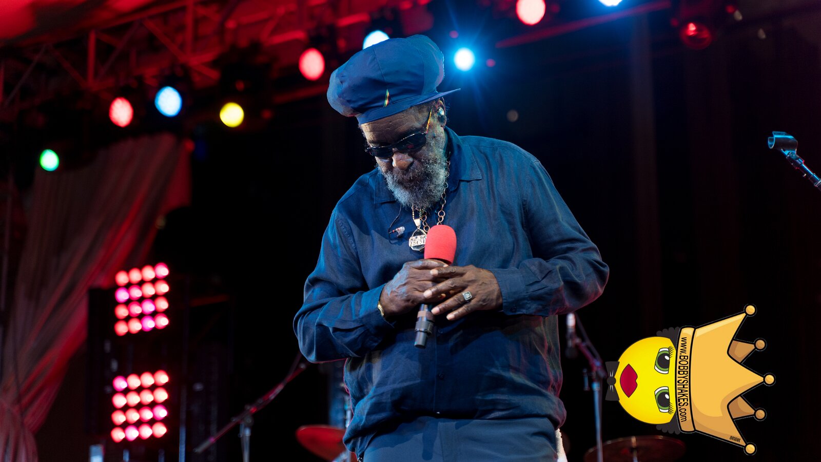 Black Uhuru performing live at Lincoln Center in New York, NY, photographed by Anil Batra