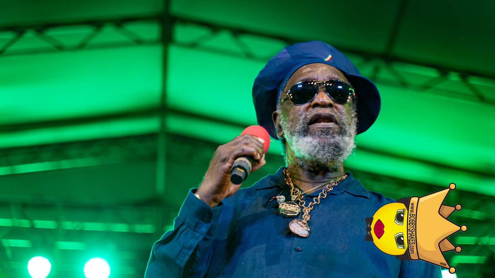 Black Uhuru performing live at Lincoln Center in New York, NY, photographed by Anil Batra
