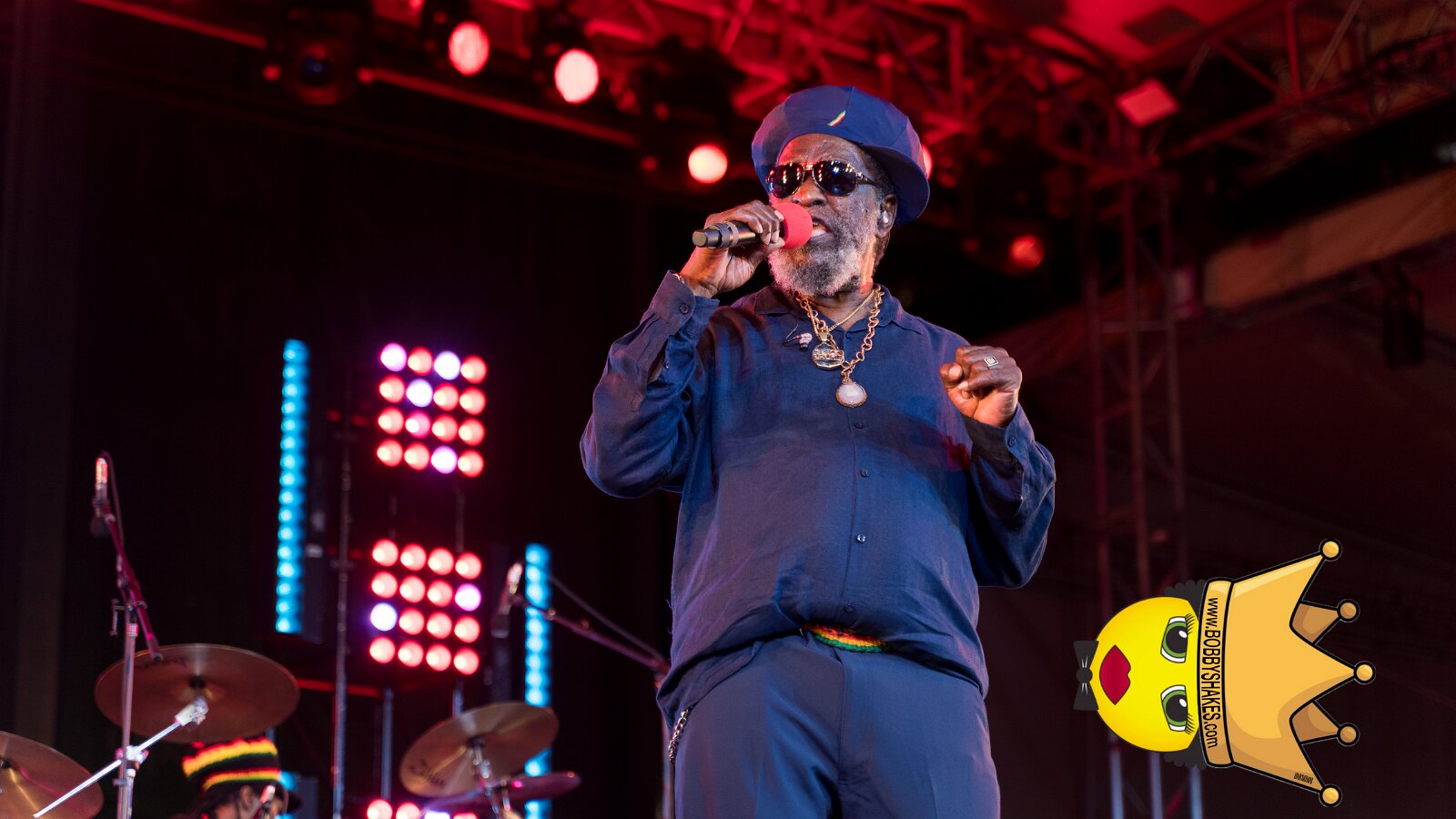 Black Uhuru performing live at Lincoln Center in New York, NY, photographed by Anil Batra
