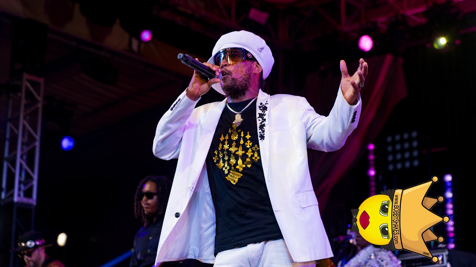 Black Uhuru performing live at Lincoln Center in New York, NY, photographed by Anil Batra