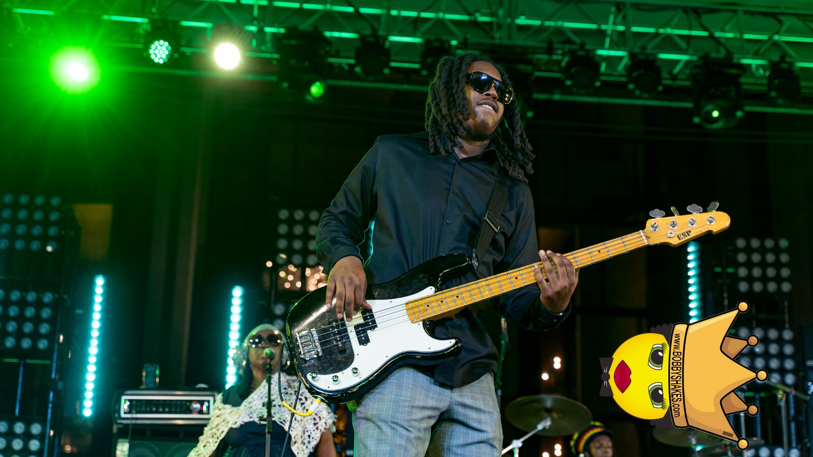 Black Uhuru performing live at Lincoln Center in New York, NY, photographed by Anil Batra